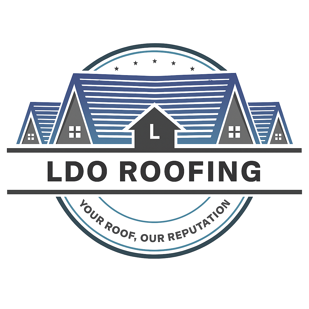 l.d.o building and roofing logo upscaled